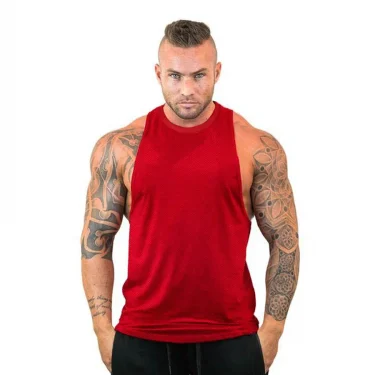 Summer New Fashion Casual Plain Gym Vest Mesh Quick Drying Breathable Mens Fitness Clothing Bodybuilding Tank Tops 3