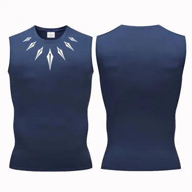 Men Quick Dry Running T-Shirts Compression Sleeveless Quick-drying Jersey training shirt Gym Mens Tank Top 5
