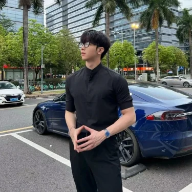 Ice Silk Slim Fit Plain Half Sleeve Men's Shirt With Collar Summer Original Casual Fashion 2025 Button Up Tops Male Shirts Sale 1