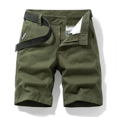 Men Summer Casual Solid Casual Cargo Shorts Men Fashion Cotton Tactical Shorts Pants Men Outdoor Breathable Joggers Shorts Male 3