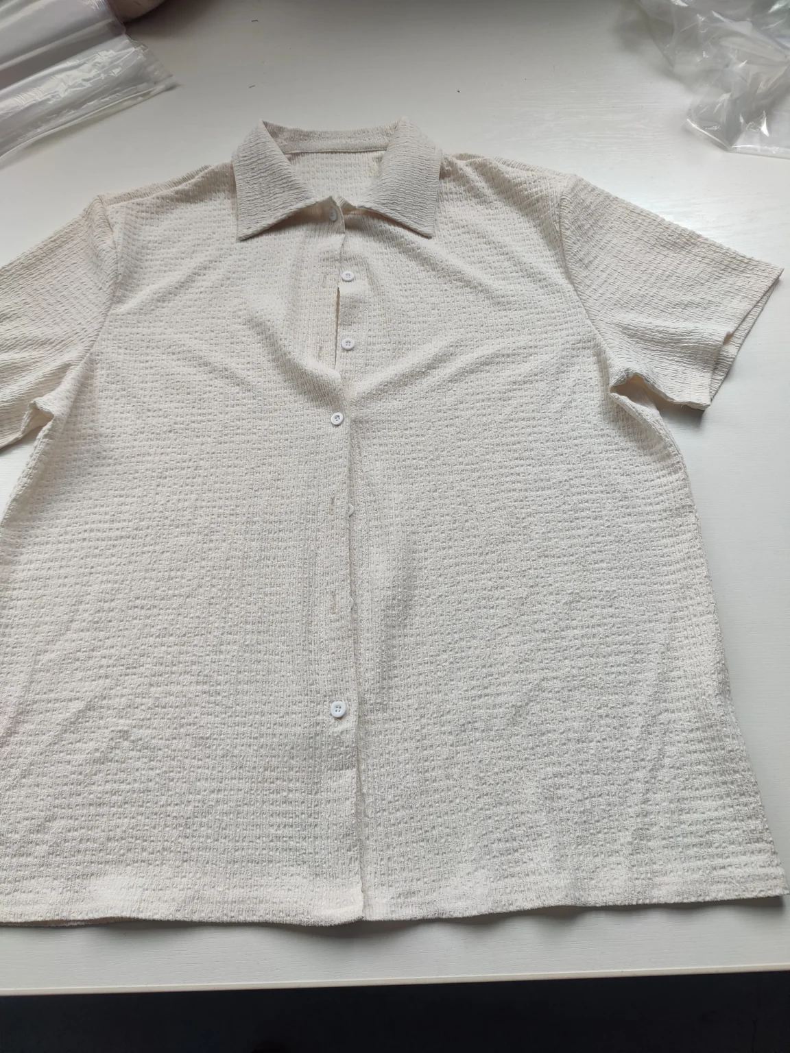 New Summer Men's Shirt - Short Sleeve Solid Color Relaxed Fit Casual Wear 4