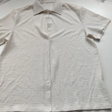 New Summer Men's Shirt - Short Sleeve Solid Color Relaxed Fit Casual Wear 4