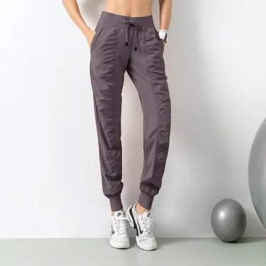Spring/Summer Breathable Yoga Fitness Pants for Women's casual leggings, jogging and sports cropped pants 3