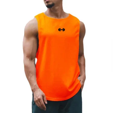 Summer Mens Gym Tank Tops Fitness Clothing Mesh Quick Dry Loose Fit Bodybuilding Sleeveless T Shirts Men Fashion Basketball Vest 3