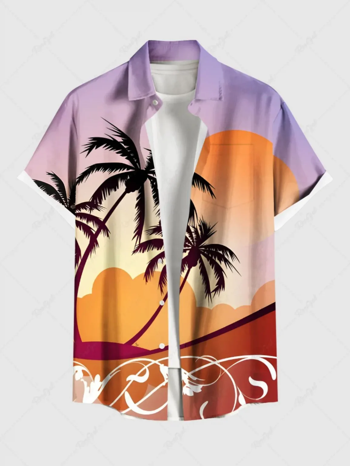 Summer Holiday Men's Hawaiian Shirts 3D Printed Short Sleeved Button Down Lapel Shirts Oversized Tops Casual Shirts For Men 4