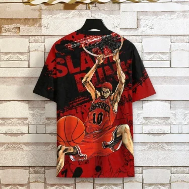 Slam Dunk Short Sleeve Joint Shirt Men Women Big Summer Shirt Sakuragi Blossom Road Basketball Sports T-shirts for Children 2025 3