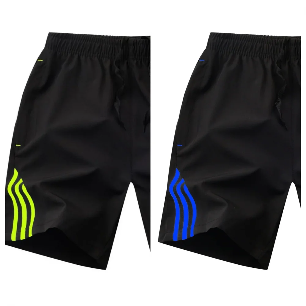 Three bar shorts, casual men's five piece pants, oversized casual pants, beach pants 6