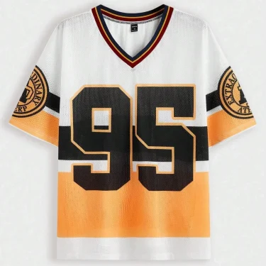 2025 Summer new men's Summer Print 95 V-neck Rugby T-shirt for men and women can be casual fashion outdoor street sports short-s 6