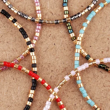 Natural MIYUKI Rice Beads Tibetan Stone Beads Stretch Bracelet For Men Women Yoga Chakra Crystal Bead Bracelets 3