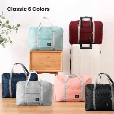 Foldable Travel Duffel Bag for Airlines Carry on Bag for Women and Girls Lightweight Large Capacity Sports Weekend Trip Overnigh 1