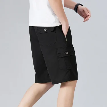 Lightweight Breathabel Outdoor Cargo Shorts Man Summer Casual Shorts for Men Multi Pockets Short Pants Drawstring Hiking Shorts 2
