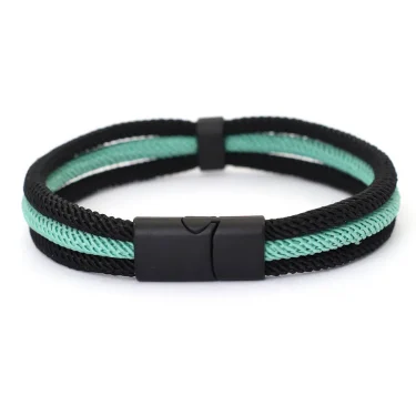 Noter Novel Men Bracelet 4mm Grade A Milan Rope Wrap Braclet Detachable Magnetic Buckle Outdoor Sports Camping Braslet Joias 6
