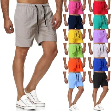Short Pants for Summer Thin Style Quick Drying Three Part Pants Beach Pants Swimming Pants Home Casual Pants 4