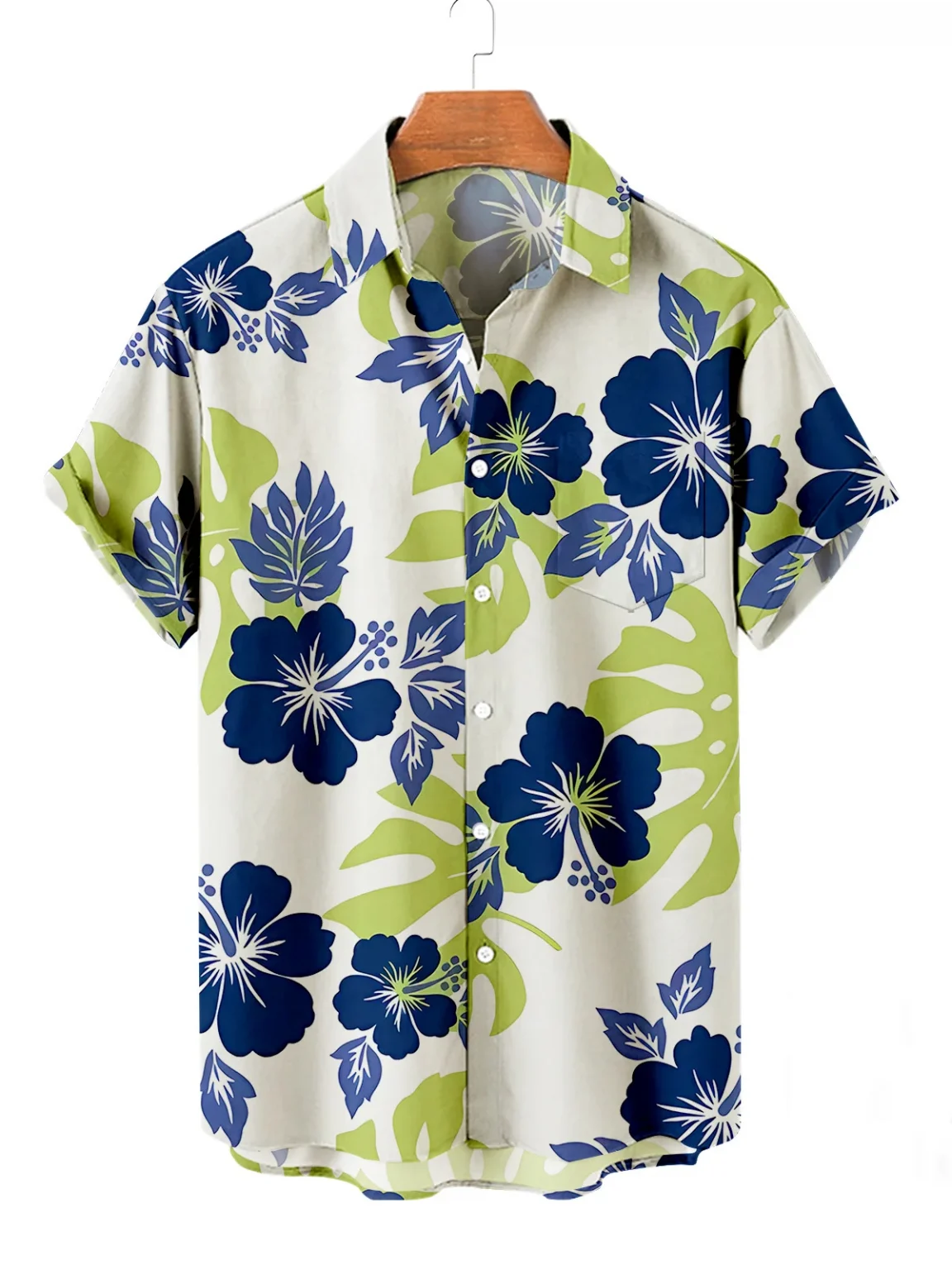 2025 Summer Men's Hawaiian Shirts Casual Vacation Short Sleeve Shirts Collar Button Up Shirts Fashion Steetwear For Men 5
