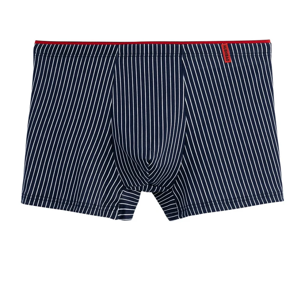 4pcs Men's Briefs Fashion Boxer Shorts Underwear Men's Stripe Panties Breathable Elastic Large Size Male Underpants 5