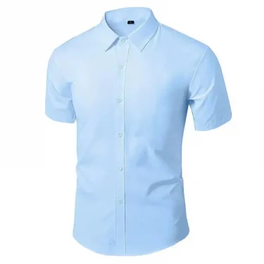 Summer thin professional formal men's business casual non-ironing breathable short-sleeved shirt easy to take care of commuting 4
