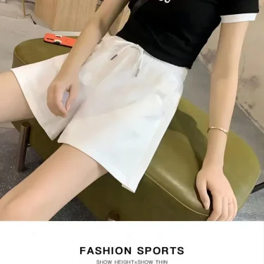 Womens Sports Pocket Solid Drawstring Board Trunk Beach Short Pants Shorts Summer Thin Trousers Zippered Pocket Loose Sweatpant 6