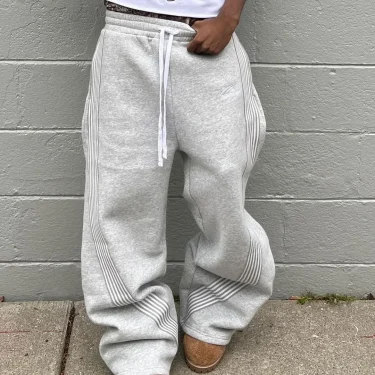 Y2K Retro Athleisure Pants Functional Tactical Features Embroidery Men's Women's Premium Jogging Fashion Drawstring Sweatpants 5