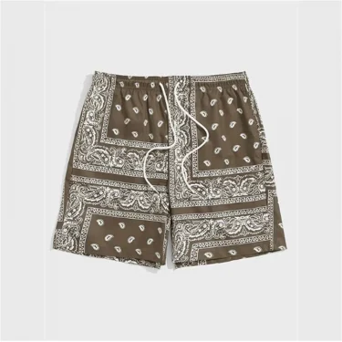 Trend Bandana Graphic Beach Short for Men Summer Fashion 3D Printed Swim Trunks Loose Casual Streetwear Hawaiian Short Pants 2