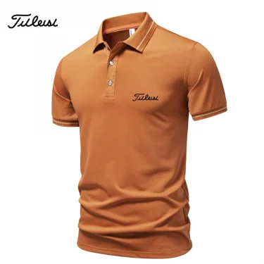 【 High Quality 】 S-3XL Summer New Men's Short sleeved T-shirt Cool and Breathable Polo Shirt Business Casual Top 6