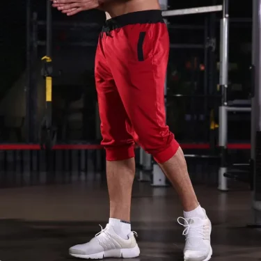 Men's Drawstring Sweatpants GYM Shorts Fashion Cargo Short Men Cropped Trousers Summer Beach Shorts Casual Jogging Track Pants 6