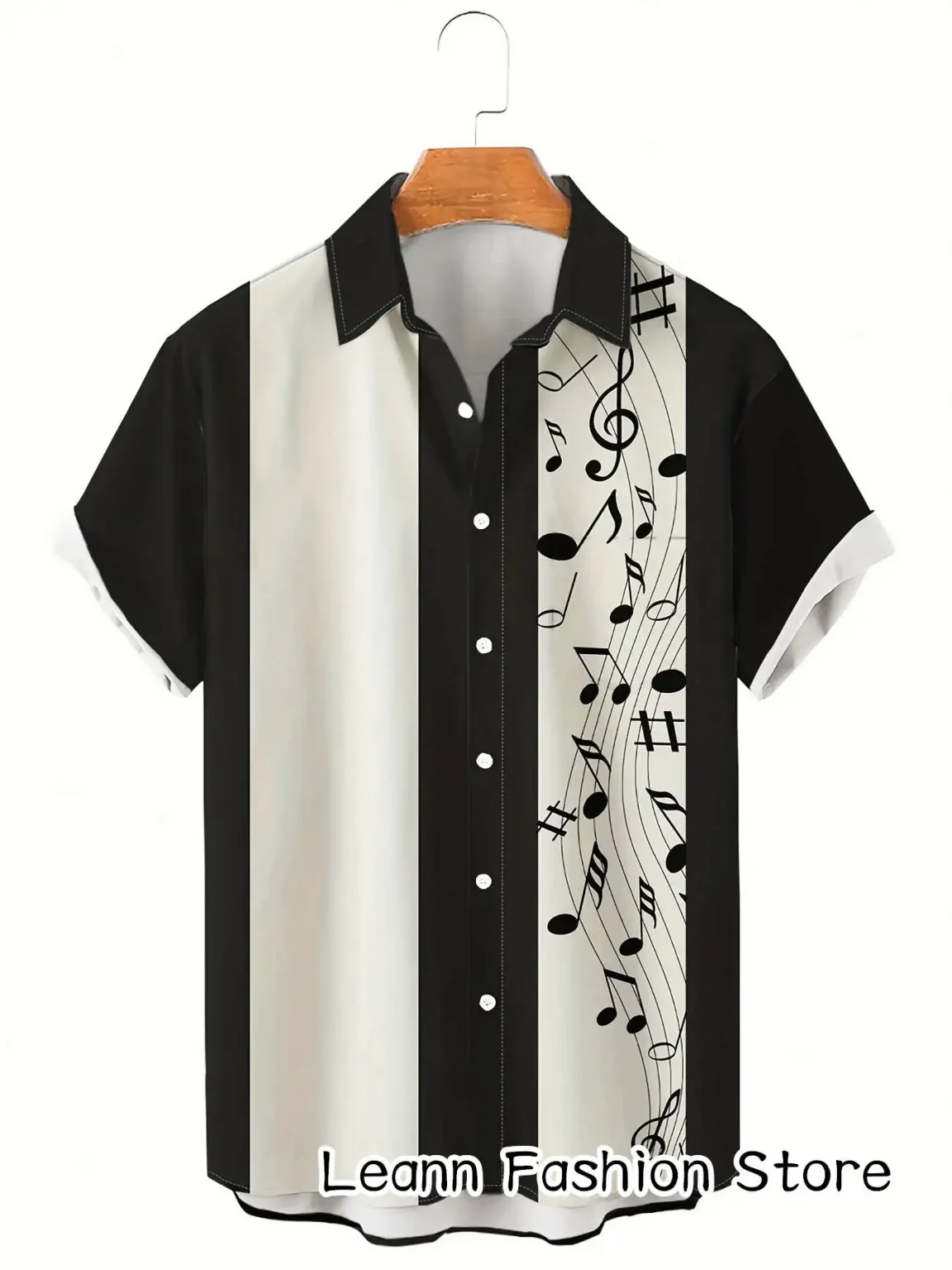 Men Summer Poker Symbol Stripe Print Shirt Casual Beach Short Sleeve Clothing Male Button Lapel Collar Fashion Leisurewear 2