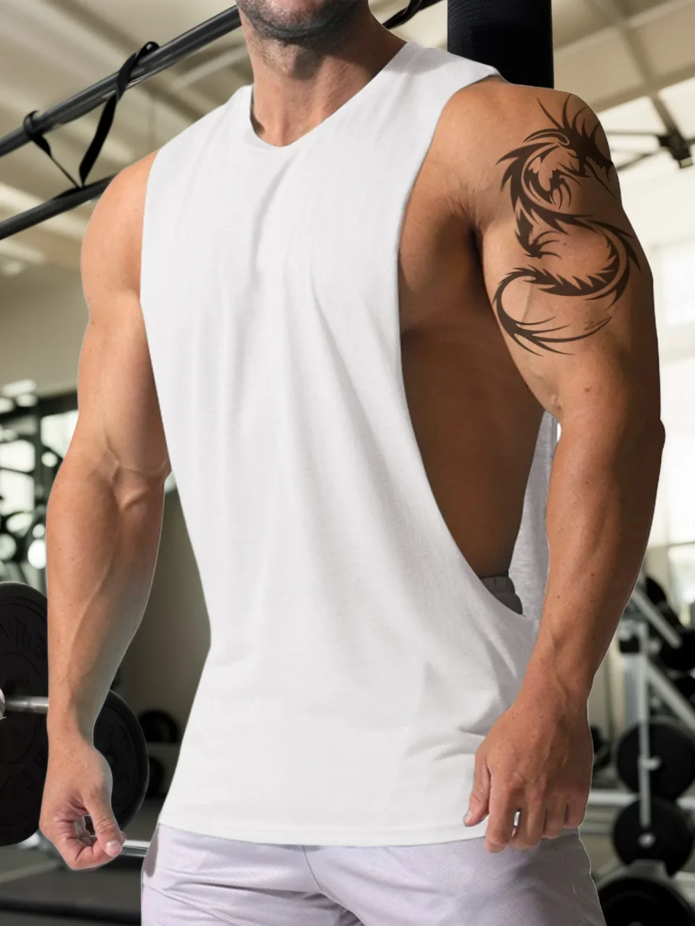 Men's Gym Fitness Vest Summer Men Jogging Bodybuilding Sleeveless Shirt Breathable O-Neck Casual Muscle Vest 5
