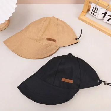Foldable Wide Brim Sun Hat Drawstring Adjustable Caps for Men Women Beach Hats Summer Quick-drying Visors Fisherman Cap 2