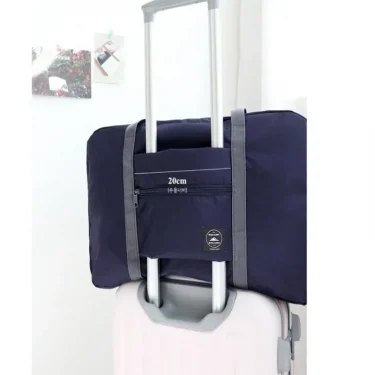 1-piece foldable travel bag, weekend travel bag, gym bag, suitable for airline carry on luggage bag, business travel storage bag 4