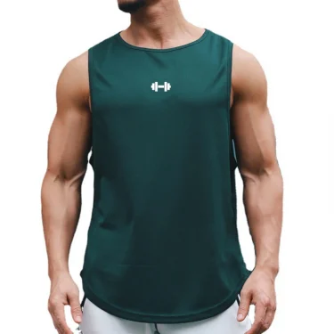 Summer Mens Gym Tank Tops Fitness Clothing Mesh Quick Dry Loose Fit Bodybuilding Sleeveless T Shirts Men Fashion Basketball Vest 1