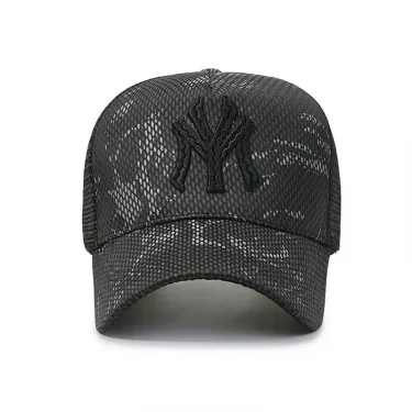 New Design Summer Baseball Cap Men Women Outdoor Sports Tennis Travel Mesh Cap Letter Embroidery Sun Protection Hat 2