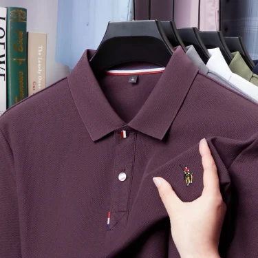 100% pure cotton men's high-end brand short sleeve polo shirt summer fashion hot selling pony embroidery golf top casual T-shirt 2