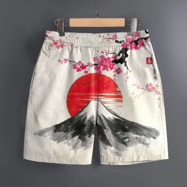 Men's Hawaiian 3D Japanese Pattern Beach Shorts Quick Dry Outdoor Leisure Sports Shorts Fashion Men's Shorts 5