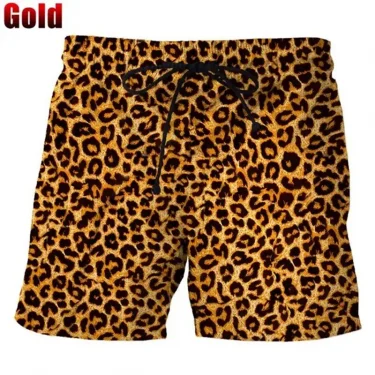 Classic Colorful Leopard Shorts Men Summer Beach Short Pants Hawaii Beach Swimming Pants Swim Trunks Women Kid Cool Ice Shorts 1