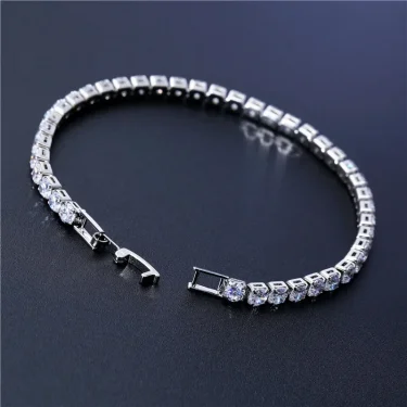 17/19CM Tennis Bracelet Cubic Zirconia Iced Out Crystal Chain Bracelet for Women Luxury Men Bracelet Chain Homme Jewelry Gifts 1