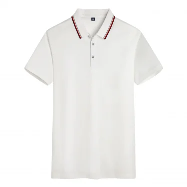 2025 Hot Sale Men's Summer Casual Breathable Comfortable Polo Shirt Men's Solid Color High Quality Short Sleeve T-Shirt 2