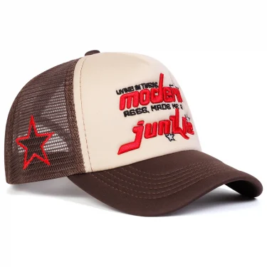 Unisex Modern Junkie Letter Embroidery Baseball Net Caps Spring and Summer Outdoor Adjustable Casual Hats Sunscreen Hat 2