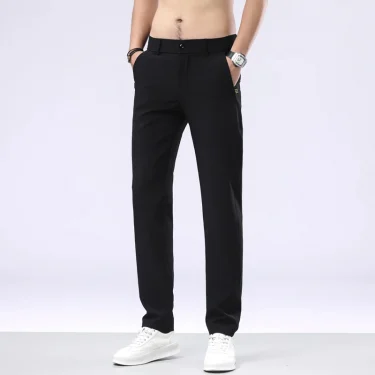 4-color Ultra-thin Mens Pants Spring Summer Korean Casual Pants Slim-fit Fashion Straight Business Trousers Cotton Male Clothes 5