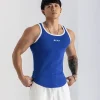 Blue and white