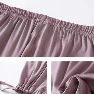 New High Waist Drape Modal Loose Large Size Thin Wide-leg Pants Women's Summer All-match Trousers Casual Straight-leg 6