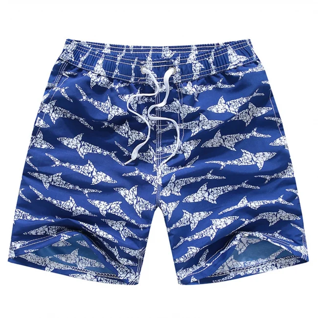 Boys Striped Print Beach Shorts Children's Water-Repellent Casual Pants For 2021 New Fashion Pants 1