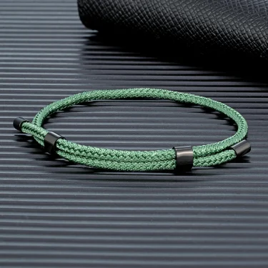 MKENDN 3MM Waterproof Surfering Rope Bracelets Men Adjustable Nautical Rope Bracelet Women Black Stainless Steel Sport Buckle 2