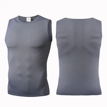 Mans Compression Tank Top Men Gym Shirt Sleeveless Quick Dry Sportswear Male Fitness Bodybuilding Vest Workout Muscle Top 5