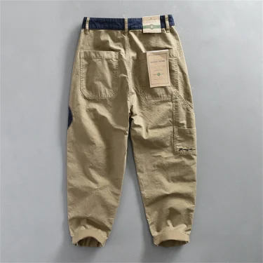 2025 Spring Cargo pants men cotton soft fashion Trousers man Streetwear high end Casual men's work pants 2
