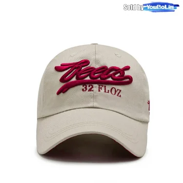 Letters 3D Embroidery Cotton Adjustable Baseball Cap Sun Hat Trucker Caps Dad Hats 5