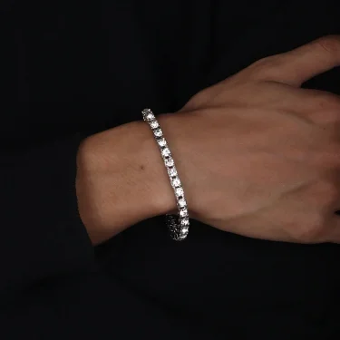 17/19CM Tennis Bracelet Cubic Zirconia Iced Out Crystal Chain Bracelet for Women Luxury Men Bracelet Chain Homme Jewelry Gifts 3
