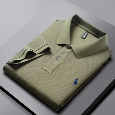 100% cotton high-end short sleeve POLO shirt men's summer fashion designer horse logo brand embroidered Luxury casual T-shirt 4