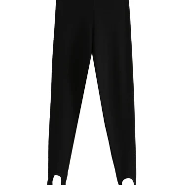 Tangada women black strethy legging pants trousers autumn winter strethy waist lady pants pantalon 6L47 2