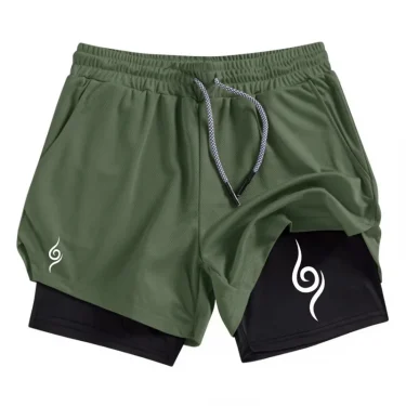 2 in 1 Workout Running Shorts for Men Gym Performance Shorts with Phone Pocket Towel Loop Athletic Quick Dry Shorts RL0333 6