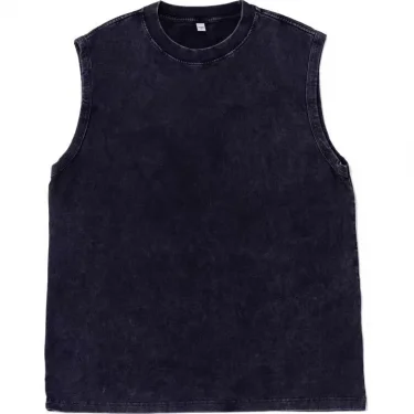 2025 Darc Sports Fitness Men Washed Vest Breathable Vintage Running Sleeveless Shirts Top Trend Mens Training Crewneck Tank Tops 1